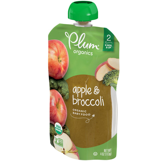 Plum Organics Plum Broccoli/Apple (6X4 OZ)