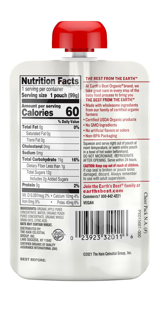 EB APL PCH OAT POUCH ( 12 X 3.5 OZ )