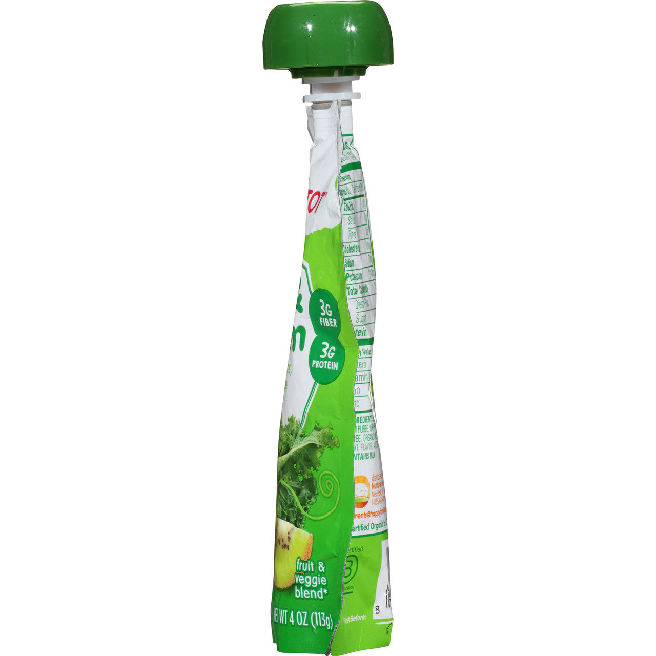 Happy Tot Fiber & Protein Pear, Kiwi & Kale (16x4 OZ)