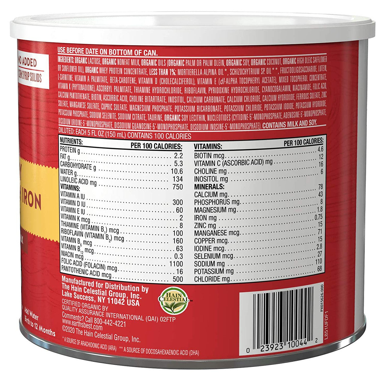 OG2 EB INFNFRM W/IRN MLK ( 4 X 21 OZ   )