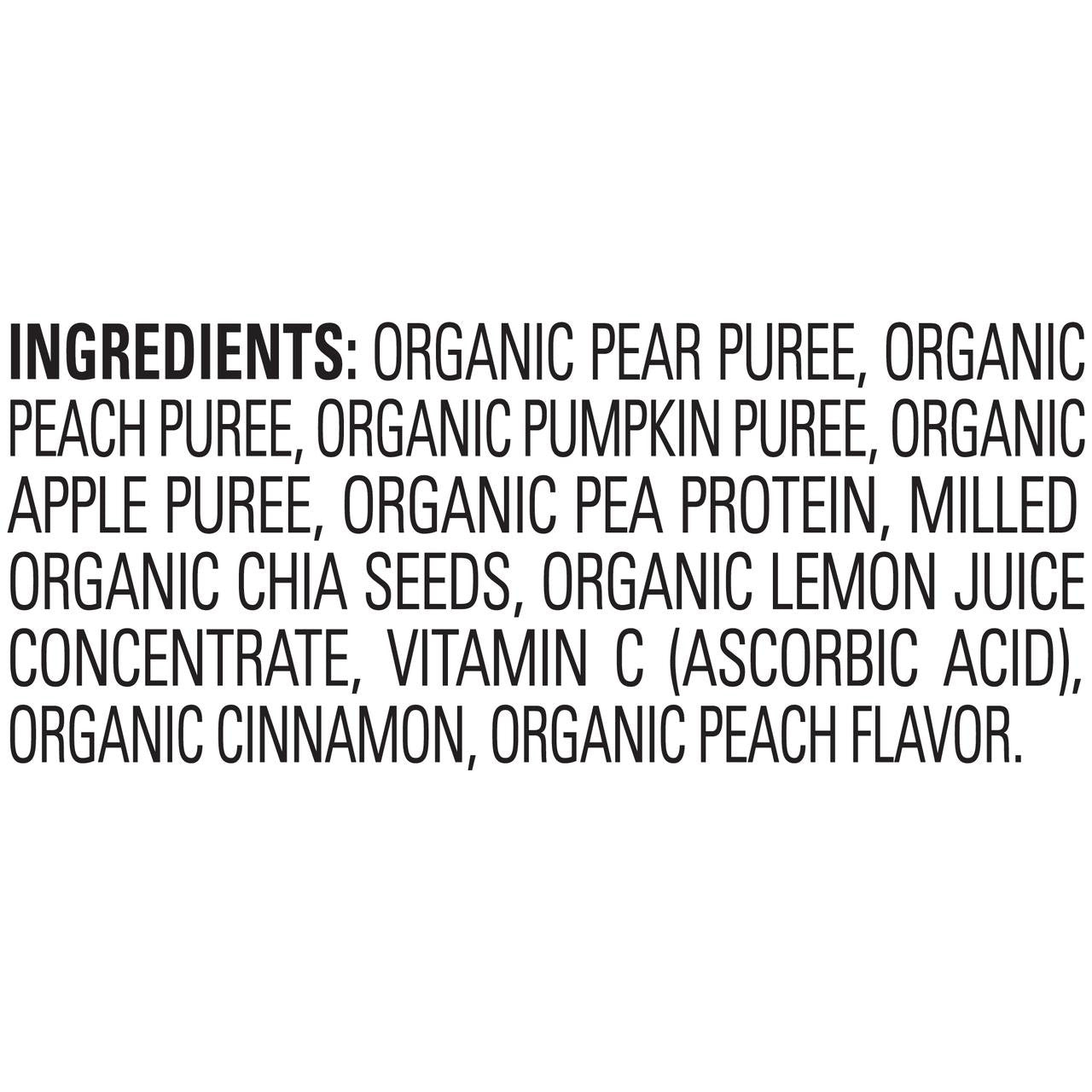 Happy Tot Fiber and Protein, Organic Apple, Peach, Pumpkin and Cinnamon (16x4 OZ)