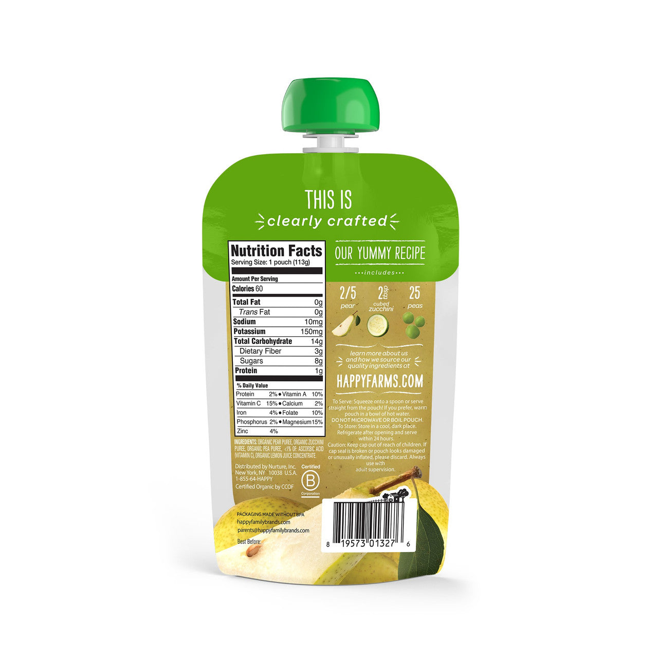 OG2 H B PEAR ZUCHNI PEAS ( 16 X 4 OZ   )