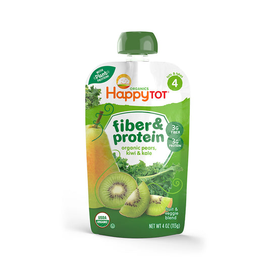 Happy Tot Fiber & Protein Pear, Kiwi & Kale (16x4 OZ)